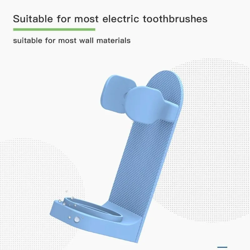 Electric Toothbrush Holder Wall Mount 2Pcs Elastic Hold Protect Toothbrush Handle