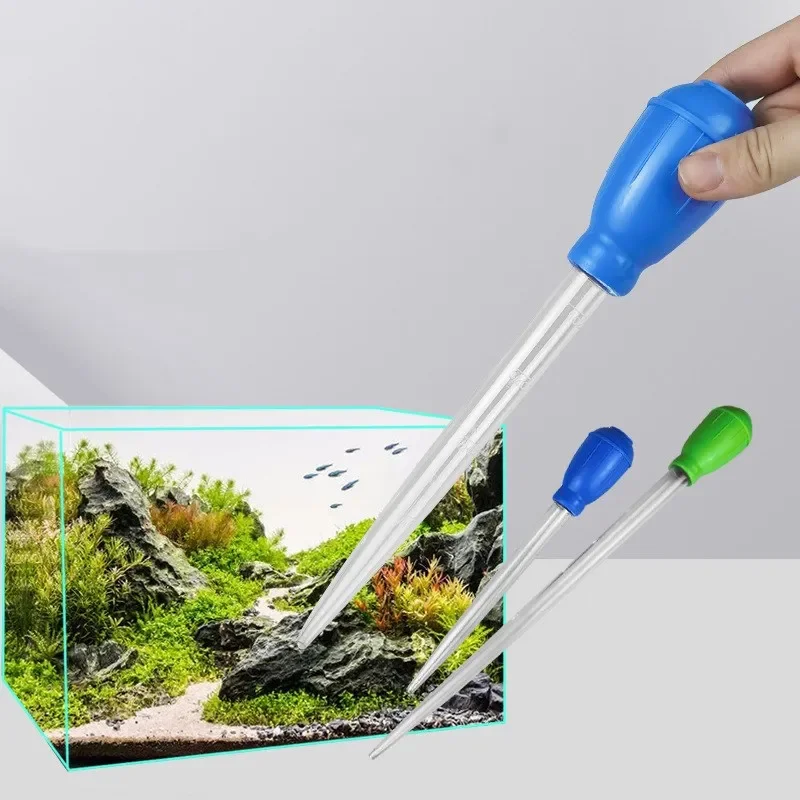 

29/46cm Supply Pipe Cleaning Tool Pipette Aquarium Cleaning Pump Fish Tank Siphon Pump Water Exchanger Aquarium Pipette