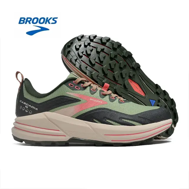 BROOKS Cascadia 16 Men Trail Running Shoes Women Mountain Marathon Training Shoes Non-slip Outdoor Camping Trekking Sneakers 4