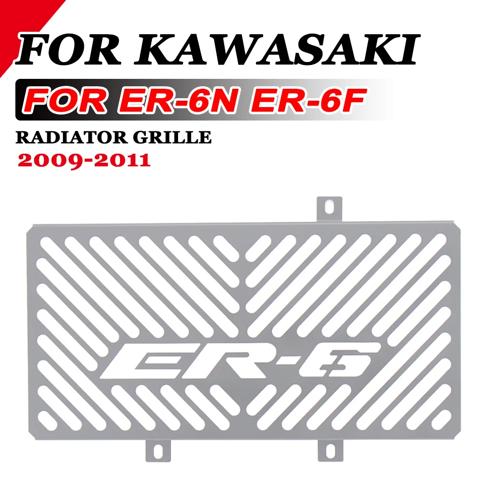 

Motorcycle Radiator Pretector Grille Guard Grill Water Tank Net Cover For Kawasaki ER6N 2009 2010 2011 ER6F 6F 6N Accessories
