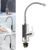 Robinet LCD électrique instantané 3000W Robinet instantané 360 °   Chauffage rapide, alimentation en eau chaude/froide pour salle de bain et cuisine 4