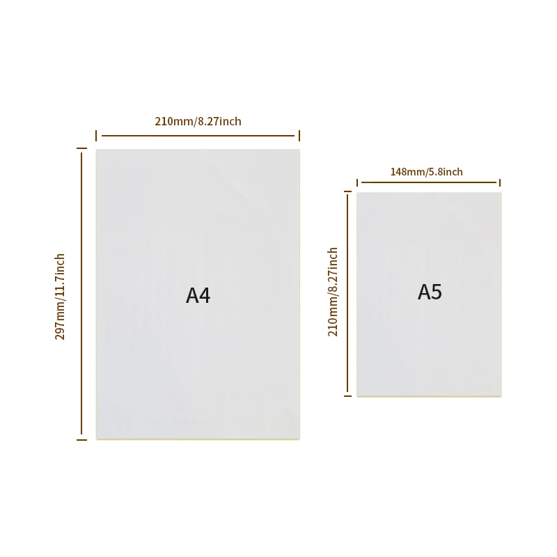 A4 White Self-Adhesive Paper A5 Sticker Label Paper Matte Glossy Surface Paper Sheet for Laser Inkjet Printer Copier Writable - 5