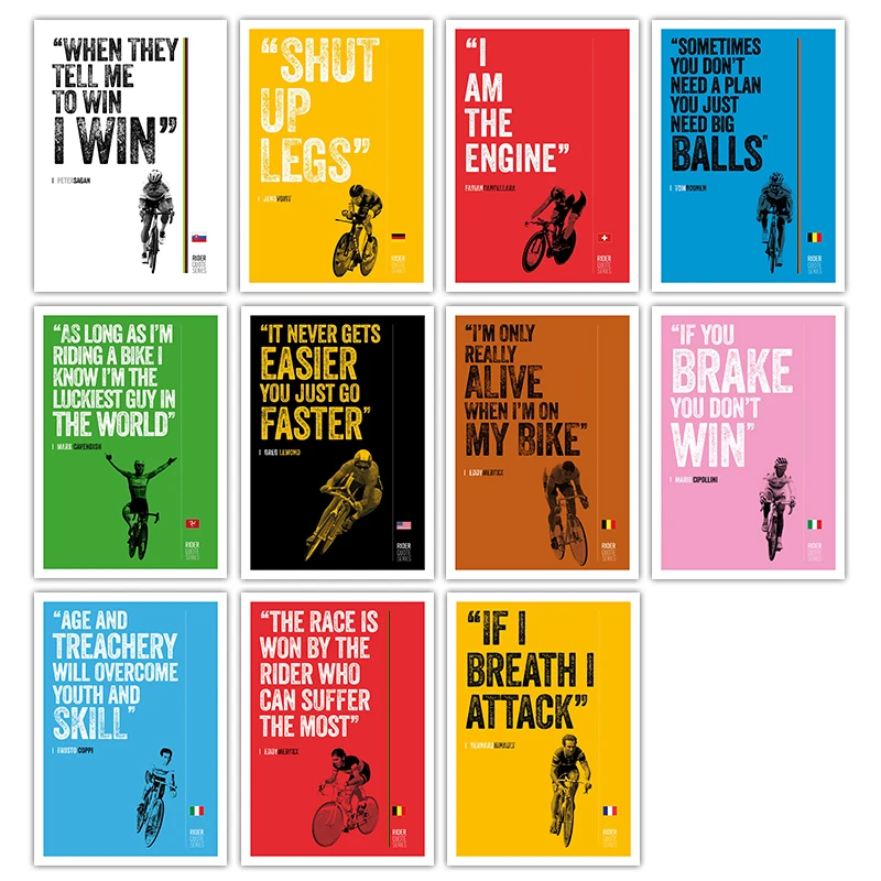 

Мотивация езды на велосипеде мотивация Райдер цитаты плакат винтажные велосипедные принты гонка победа Эдди мерккс Цитата Искусство Холст Живопись велосипед декор