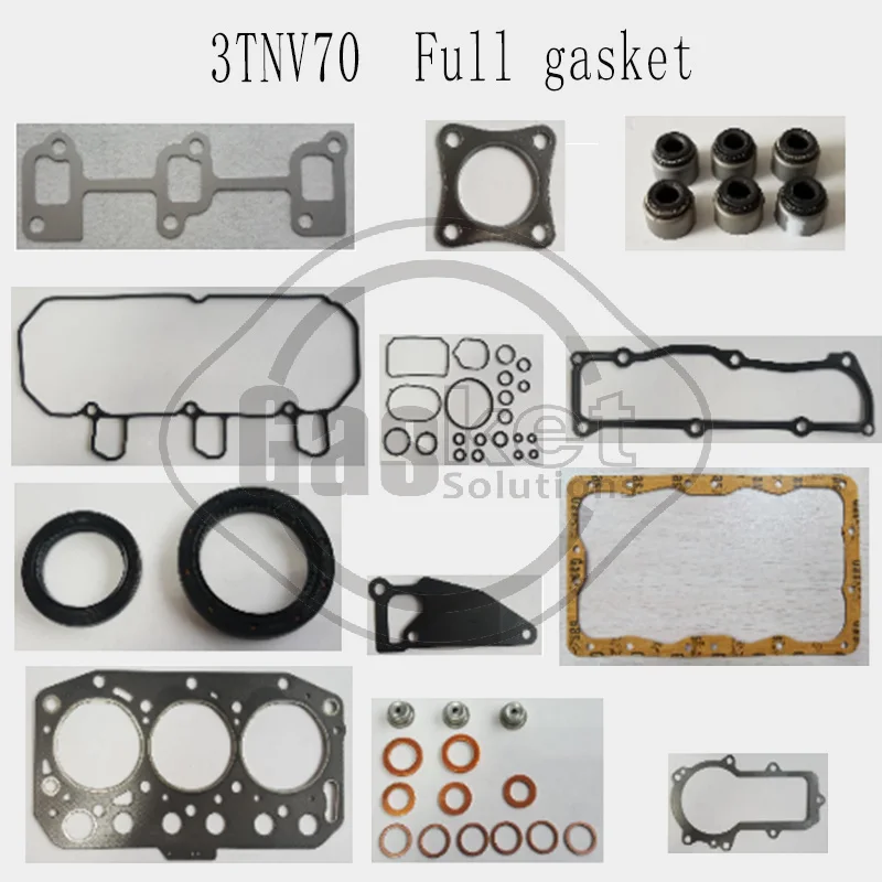 3TNV70 Engine with Cylinder Head Gasket Full Gasket Set fits Complete