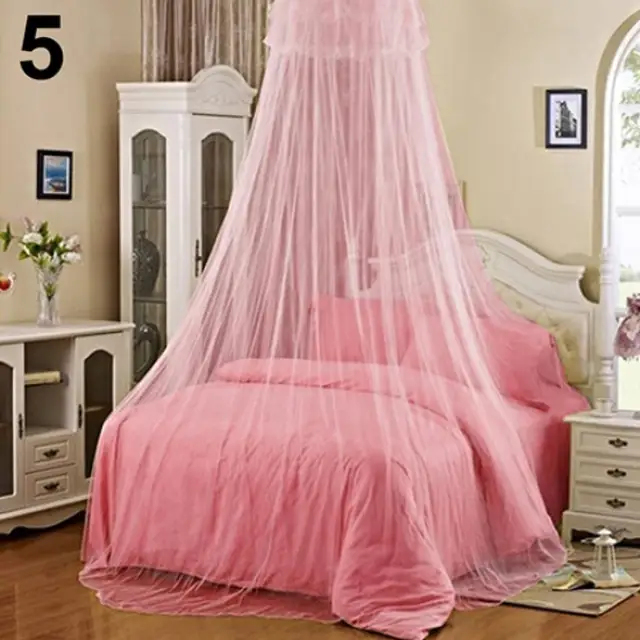 60x250x850cm élégant rond dentelle insecte lit auvent filet rideau femmes fille princesse moustiquaire dôme moustiquaire filet de literie 5