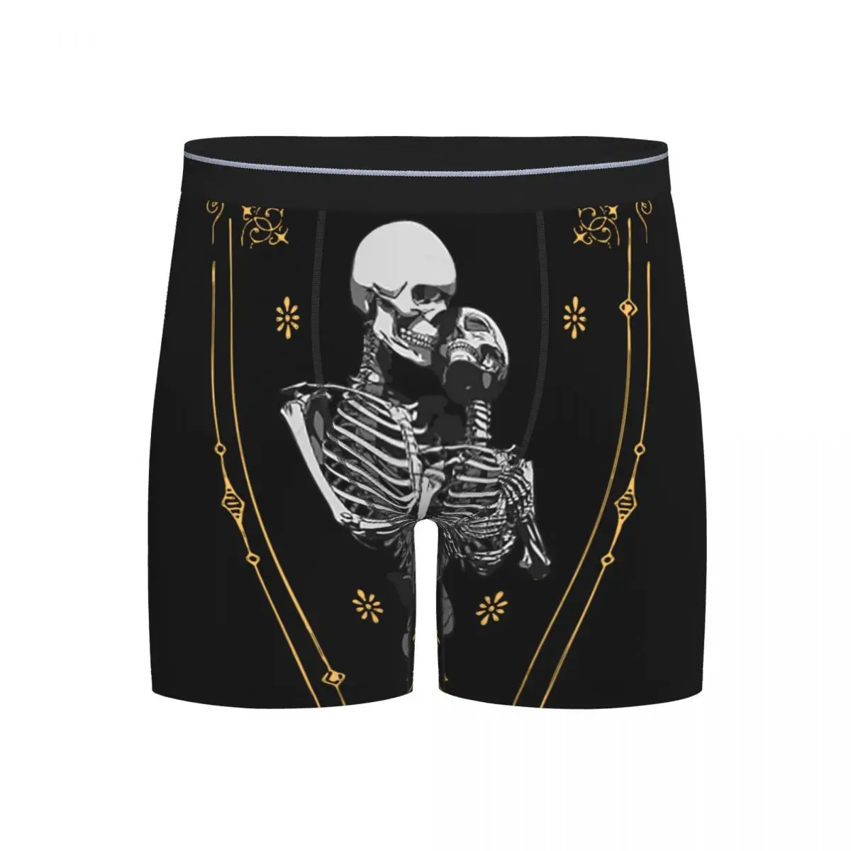 

Men's The Lovers VI Tarot Card Long Underwear The Magician Skull Magic Fashion Boxer Briefs Shorts Panties Homme Soft Underpants