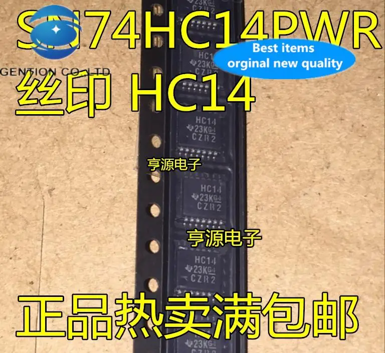 

20pcs 100% orginal newSN74HC14 SN74HC14PWR Silkscreen HC14 Fine TSSOP-14