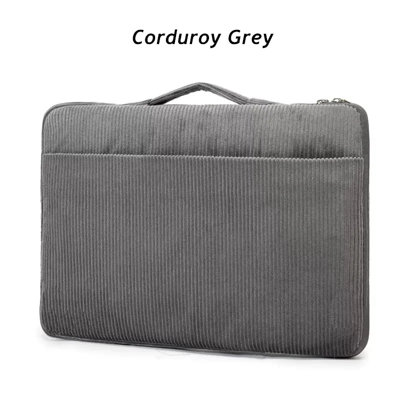 Brand Kinmac Laptop Bag 12,13.3,14,15.4,15.6 Inch Shockproof Lady Man Handbag Case For MacBook Air Pro M1 Notebook PC Corduroy
