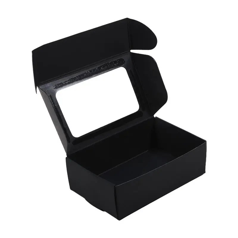 25Pcs Kraft Paper Boxes with Clear Window, Homemade Cookie and Candy Packaging Containe... - SKU KPBW1937 - UGI Packaging