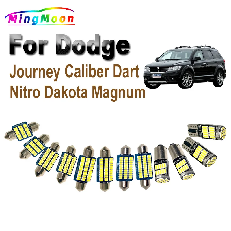 

Canbus автомобильные лампочки для Dodge Journey Dakota светодиодный Nitro Caliber Magnum внутреннее считывание купола багажника аксессуары