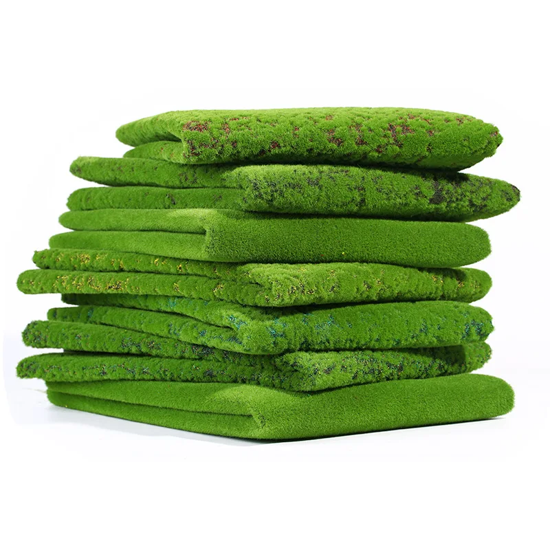 

Artificial Green Plants Grass Moss Fake Grass Eternal Life Mini Landscape Crafts for Home Garden Hotel Decor Straw Mattress