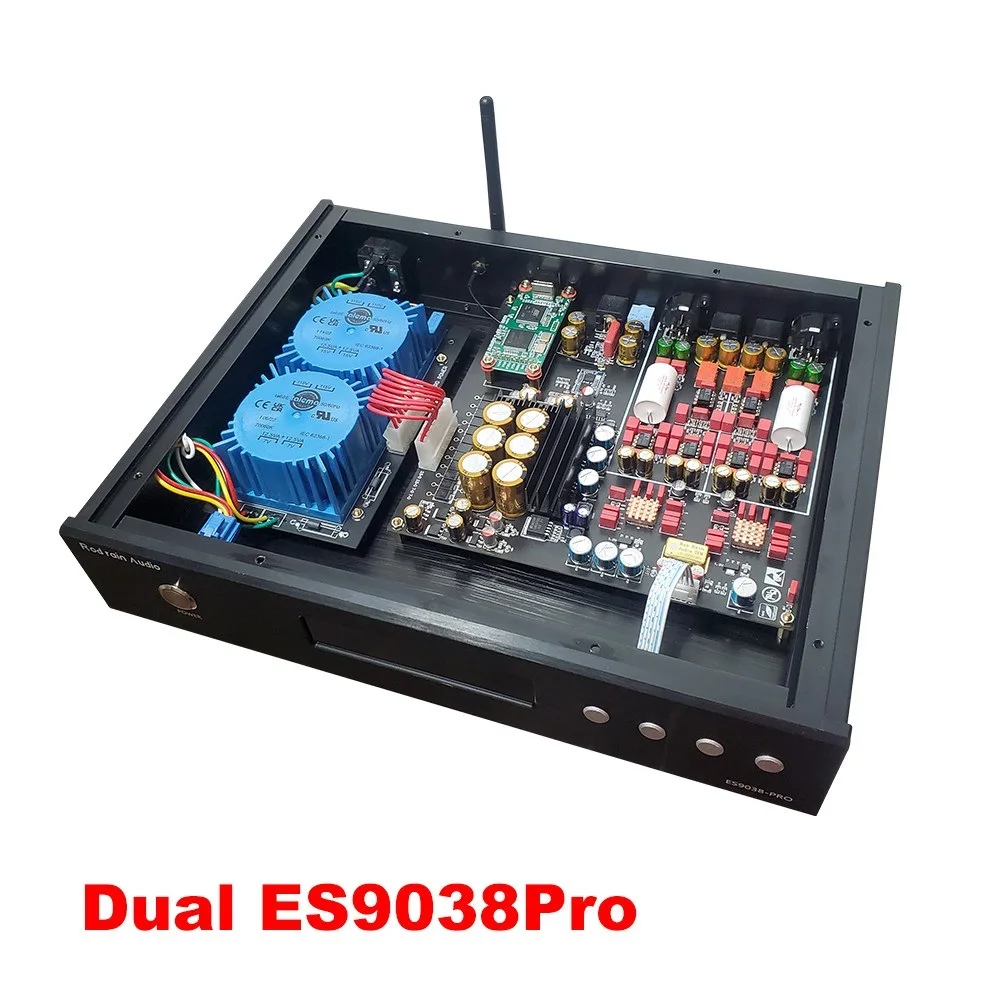 

New Dual ES9038PRO DAC Full Balanced Support Bluetooth 5.1 with OLED Display Lossless Optical Coaxial Decoder