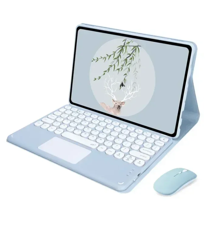 Enhanced Tablet Case with Detachable Bluetooth Keyboard, 8.7-Inch Cover