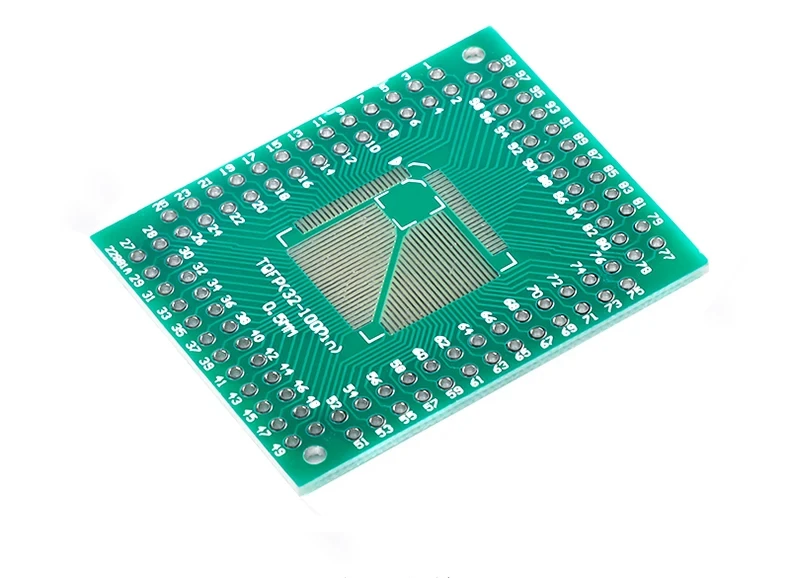 5PCS FQFP TQFP LQFP 32 44 64 80 100 SMD DIP 0.5mm 0.8mm Adapter PCB Breakout Board Converter Module