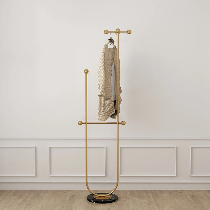 

Rail Hangers Coat Rack Stand Organizer Luxury Home Floor Clothing Rack Garment Standing Hall Mueble Para Ropa Furniture Bedroom