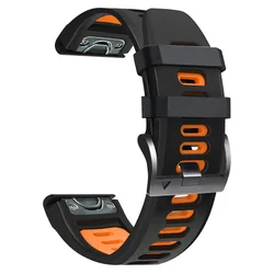Solar Watchband QuickFit - Premium Strap - 22mm Instinct (Black orange)