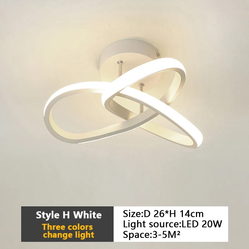 LED Tavan Işıkları Avizeler Koridor Yatak Odası Oturma Yemek Odası Ev Dekorasyonu İç Mekan Aydınlatma Armatürleri Parlak Işık