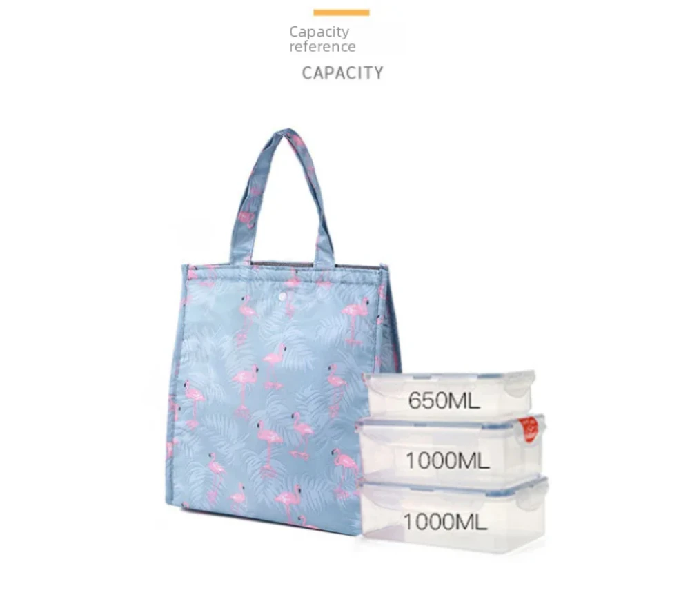 Waterproof Foldable Portable Lunch Bag – Insulated Lunch Box Tote Made of Oxford Cloth,... - SKU WFLB1909 - UGI Packaging