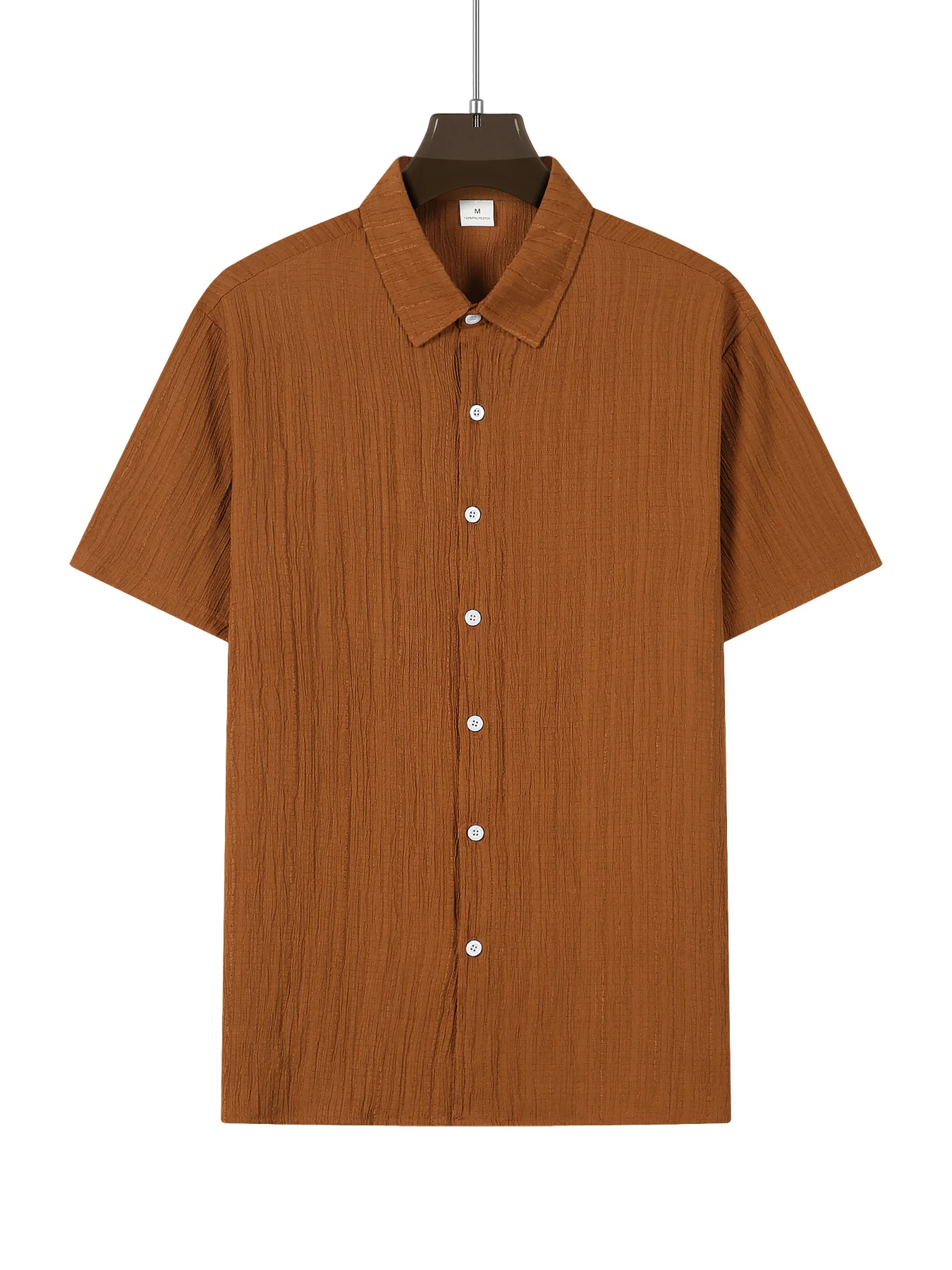 Summer Shirts For Men Casual Short Sleeved Shirts Blouses Stripe design Turn-Down Collar Formal Beach Male Clothing