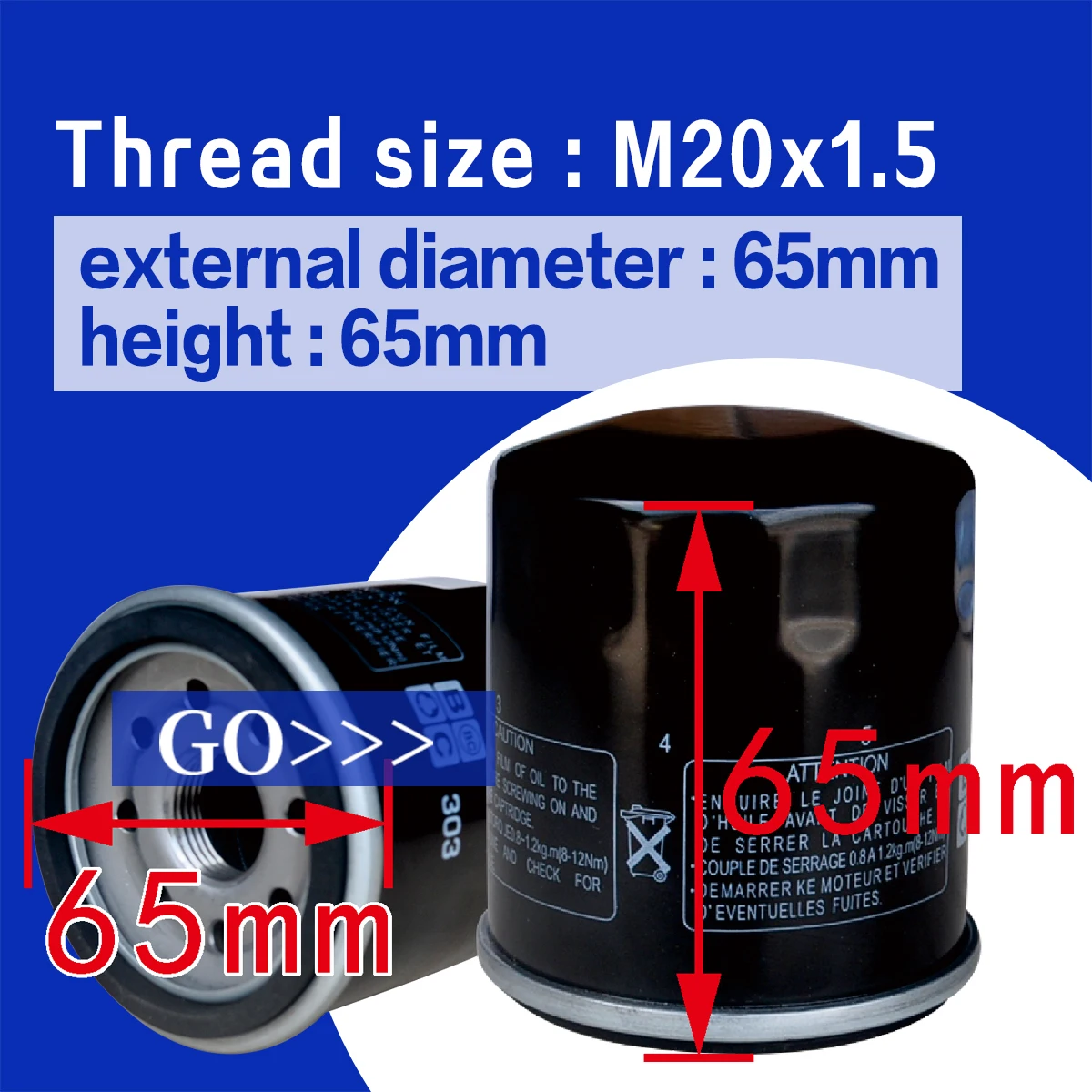 Motorcycle Oil Filter For Kawasaki Zzr500 90-96 Zx600 Zx636 En650 Kle650 Z650 17-20 Vn750 99-03 Z750 07-12 Zx750 Vn800 900 W800