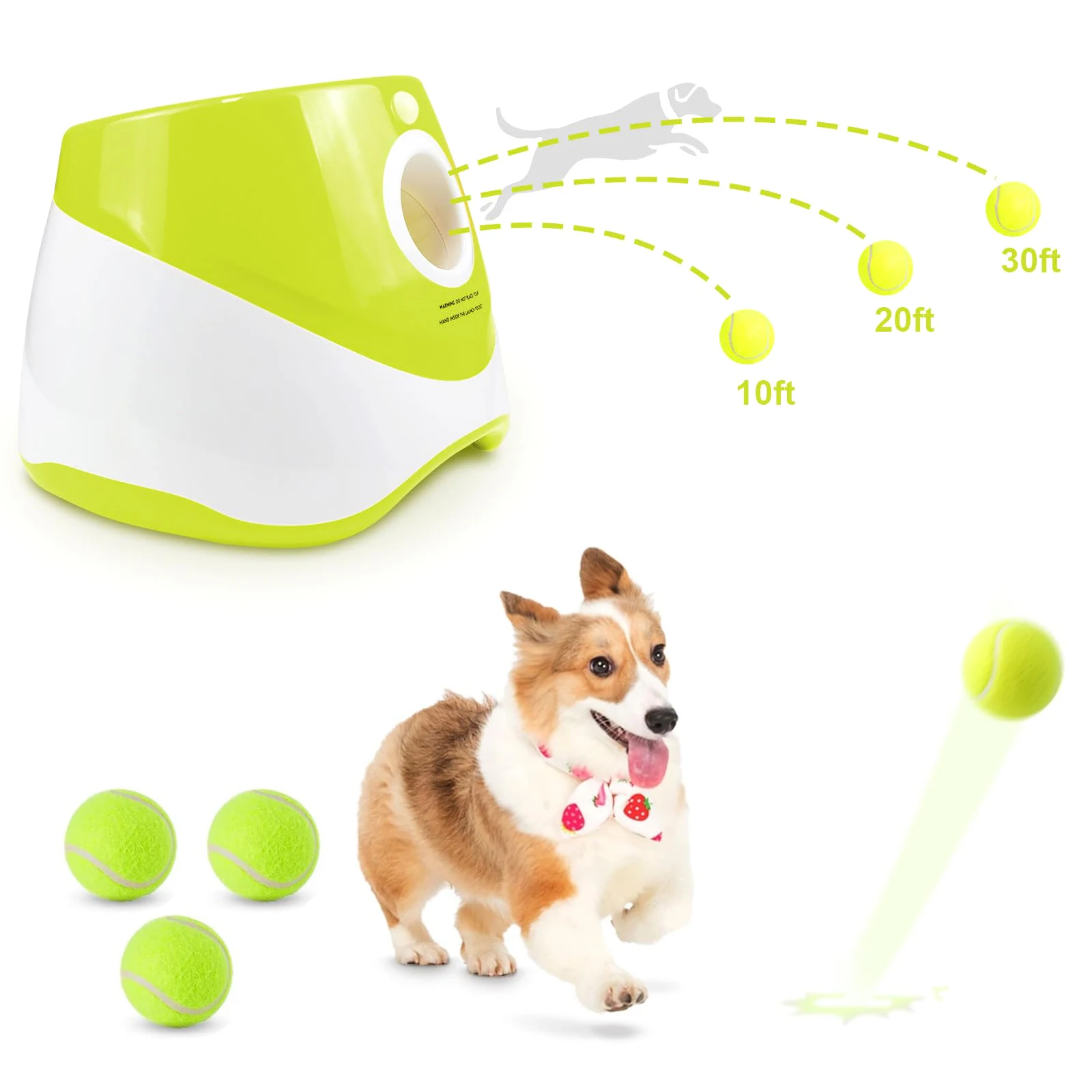 Lanzador de pelotas automático para perro