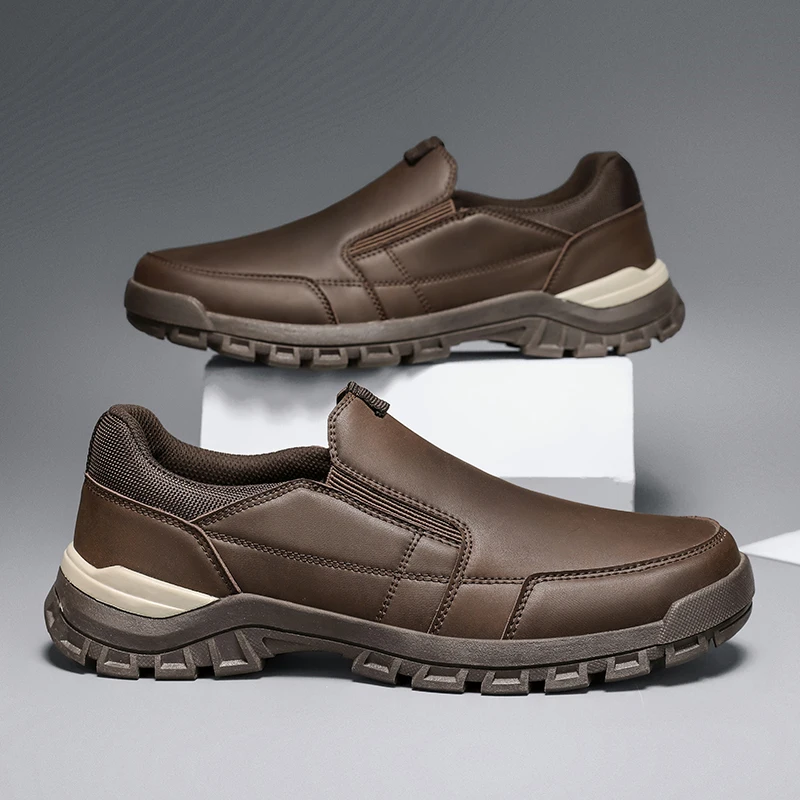 Echtes Leder Männer Casual Schuhe Schwarz Braun Business Formale Schuhe Leichte Mann Loafer Bequeme Männliche Schuhe Mokassins – Detail 17