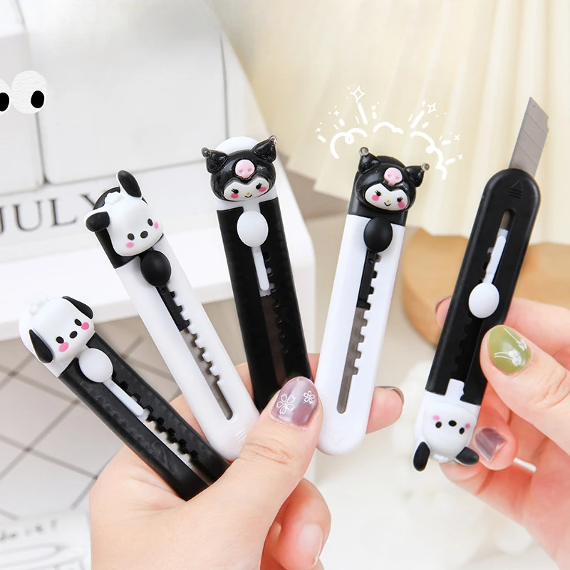 1Pcs Cartoon Cute Dog Art Knife Mini Knife Student Paper Cutter Wallpaper Knife Letter Opener Box Cutter