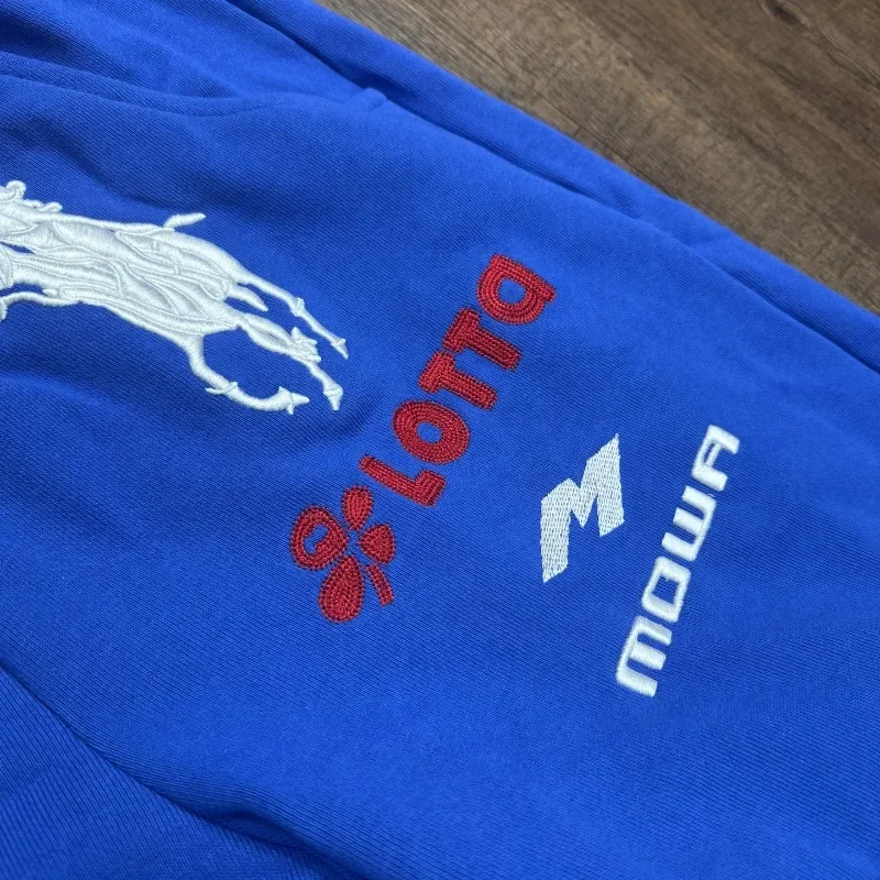 Blue Mowalola London Embroidery War Horse Knight Digit 6 Label