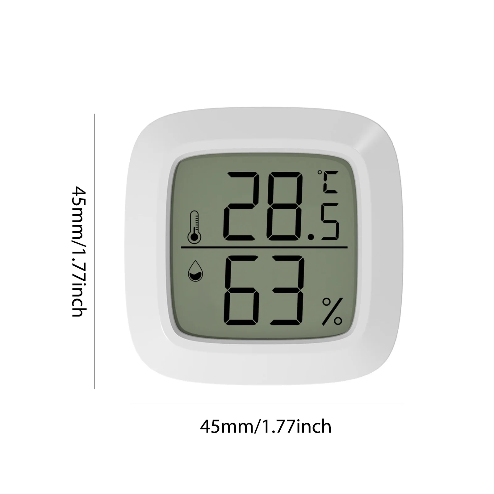 3-10PCS Humidity Sensor Mini Temperature Measurement Instruments with Magnetic Suction Temperature Tester Gauge Household Use 6