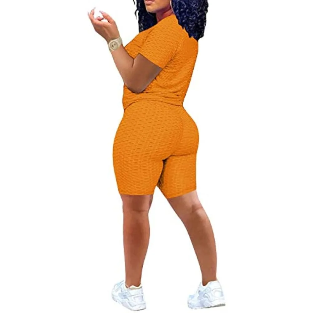 Open Crotch Women Yoga Shorts Outfits Bubble Hip Butt Lifting Tracksuits Workout Shorts Brazilian Textured Booty Leggings Shorts