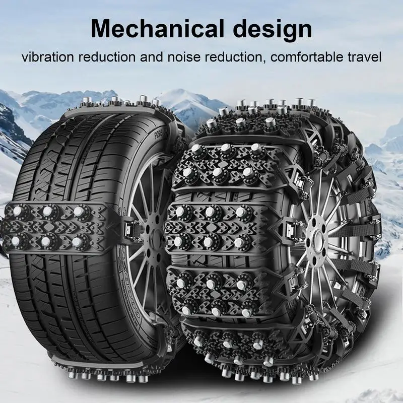 

Anti-Slip Lawn Mower Wheel Chains For Snow Travel Mud Rock Climbing And Ice Lawn Mower Car Snow Chains For Winterize Supplies