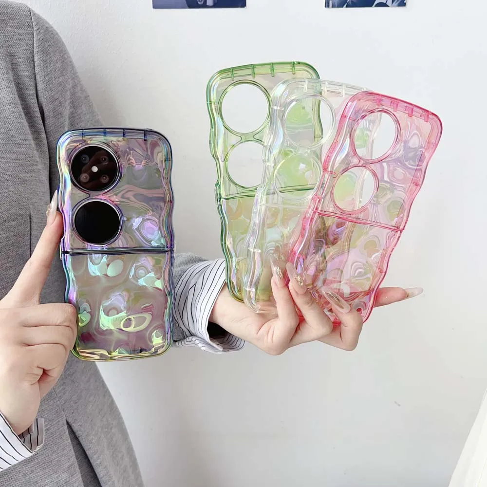 Aurora Colorful Meteorite Pattern Shockproof Anti-Slip Translucent Soft Case