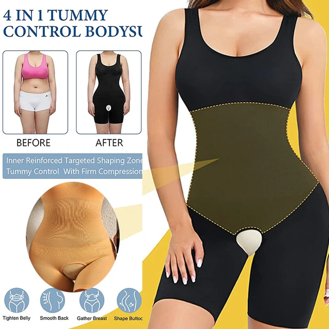 GUUDIA Shapewear Bodysuits Women Body Shaper Open Crotch Eazy Bathroom  Bodysuits Tummy Control Compression Waist Trimmer Shaper - AliExpress