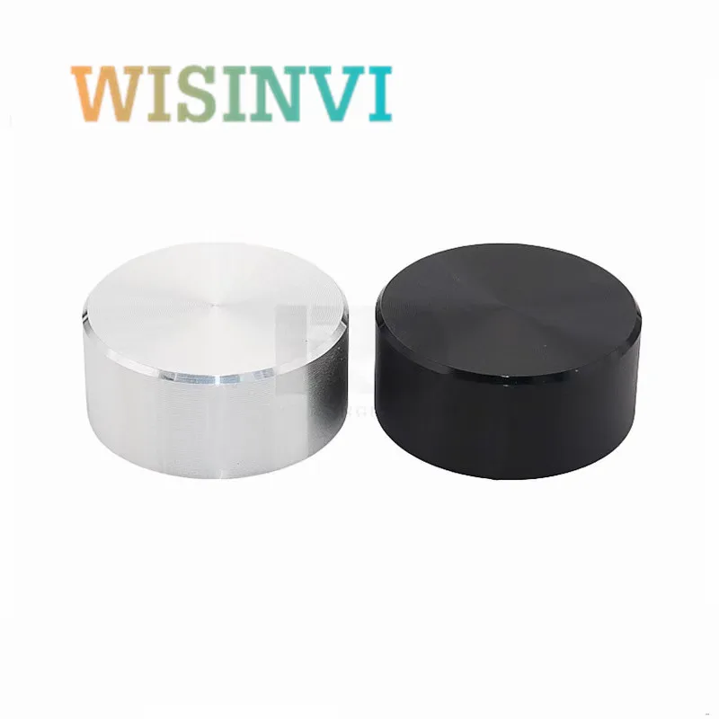 2 Stück 40×17MM Aluminiumlegierung Drehknopfkappen, Halbachsen-Potentiometerknopf, Verstärker-Lautstärkeregler, D-förmiges Innenloch 6MM – Detail 5