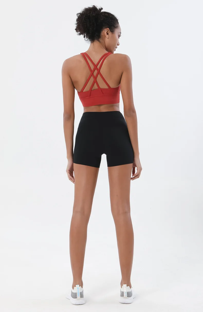 Classic Women's Lightweight Yoga Shorts with High Elasticity, Breathable Cycling, Fitness Gym, Exercise Shorts 2