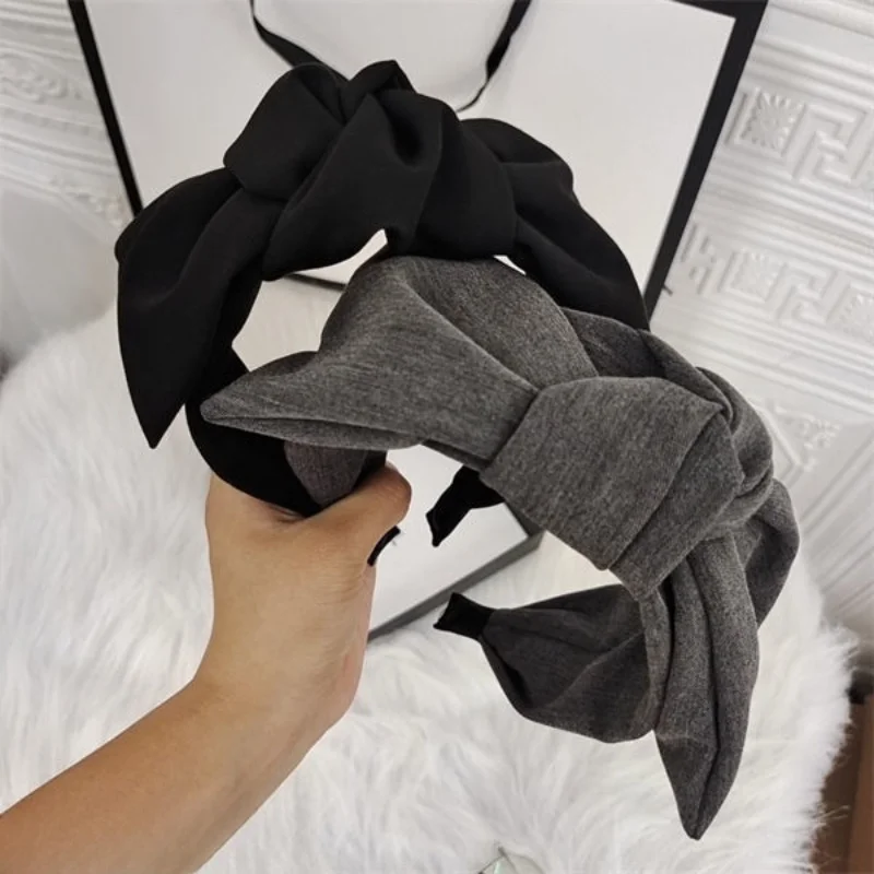 Vintage Wide-Brimmed Bow Hair Accessory Set