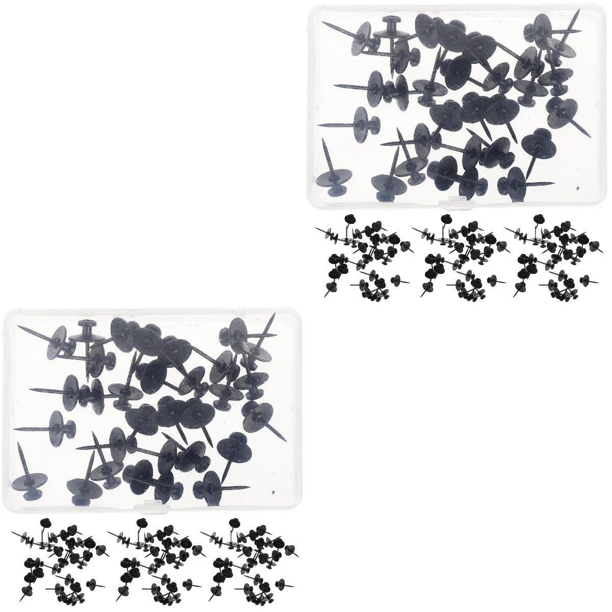 

60 шт., металлические двухсторонние колпачки для кнопок