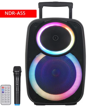 NDR-A55 휴대용 풀로드 스피커 칼럼, 야외 라이브 방송, 스퀘어 댄스, 듀얼 소니 라이트, 무선 블루투스 베이스, 고출력