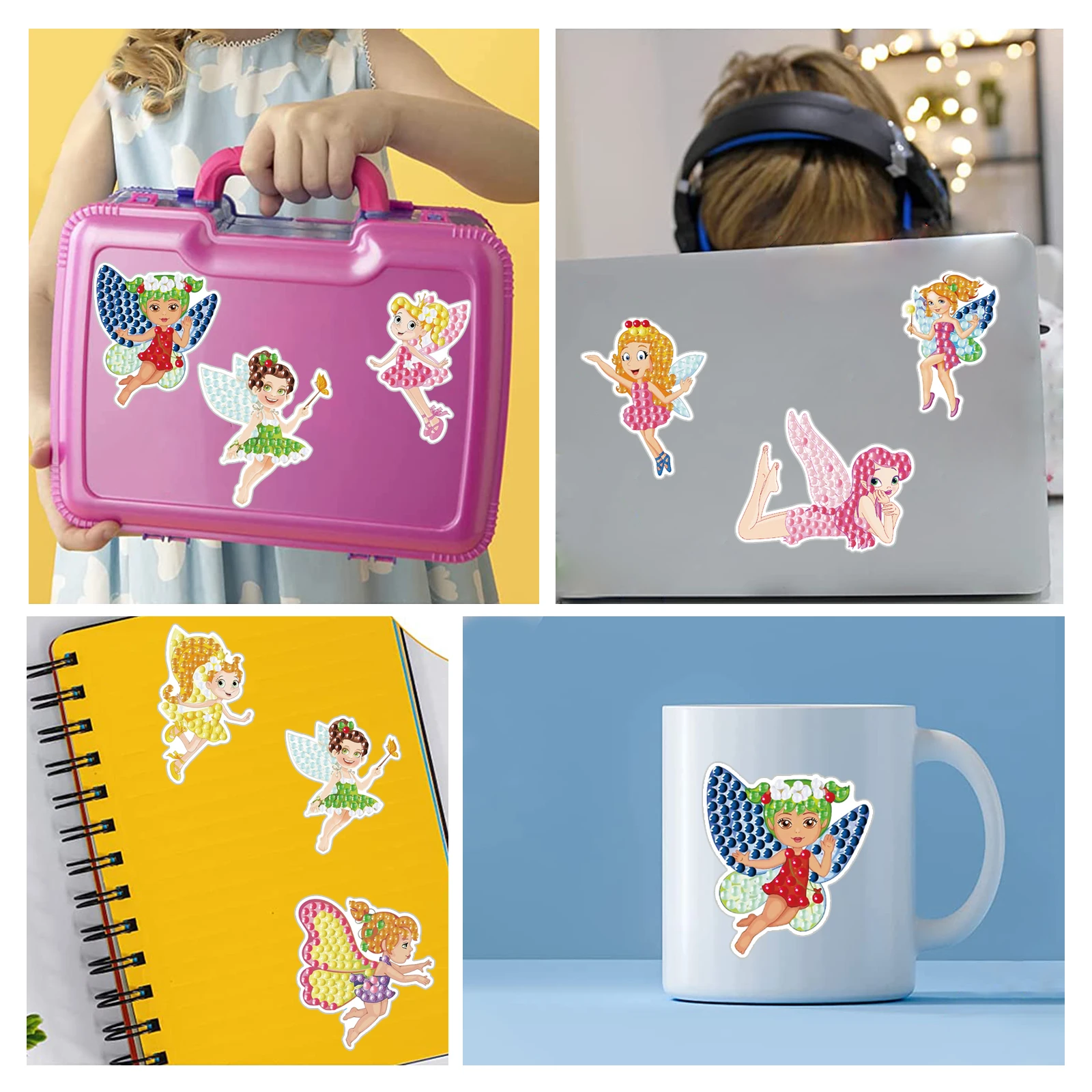 DIY Fairy Kids Diamond Art Stickers