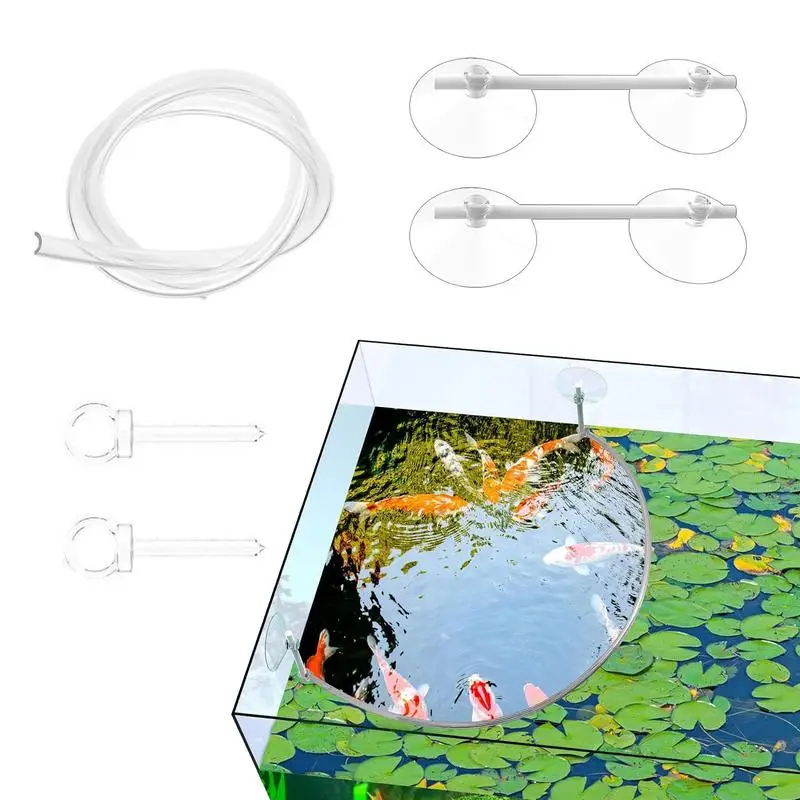 Floating Plant Corral Fish Feeding Ring Separates & Protects Floating Plants Feeding Ring Improve Water Quality Aquarium Filter