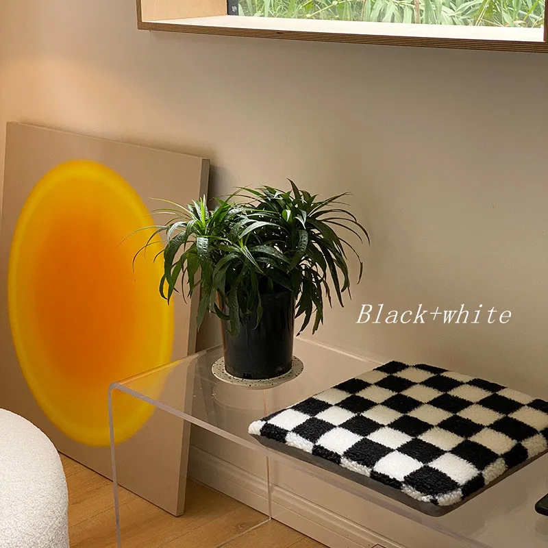 Nordic Checkerboard Fleece Cushion