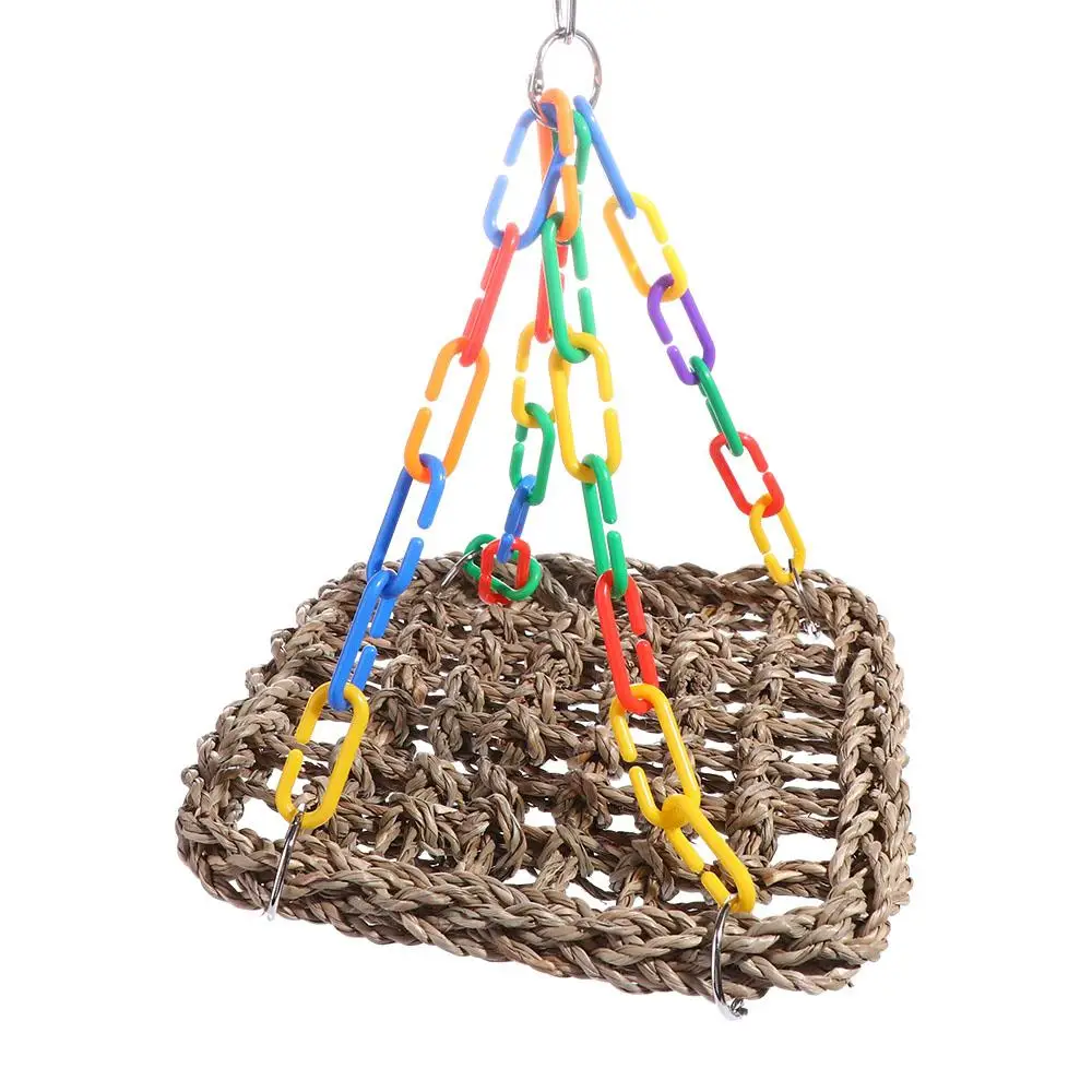 

for Parakeets Birds Cage Accessories Wear resistant Bite resistant Bird Perch Bird Hanging Bed Parrot Swing Toys Parrot Hammock