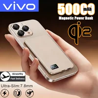 VIVO 50000mAh Slim Magnetic Wireless Power Bank 22.5W External Battery Power Bank For MagSafe For iPhone Samsung 2026New 1