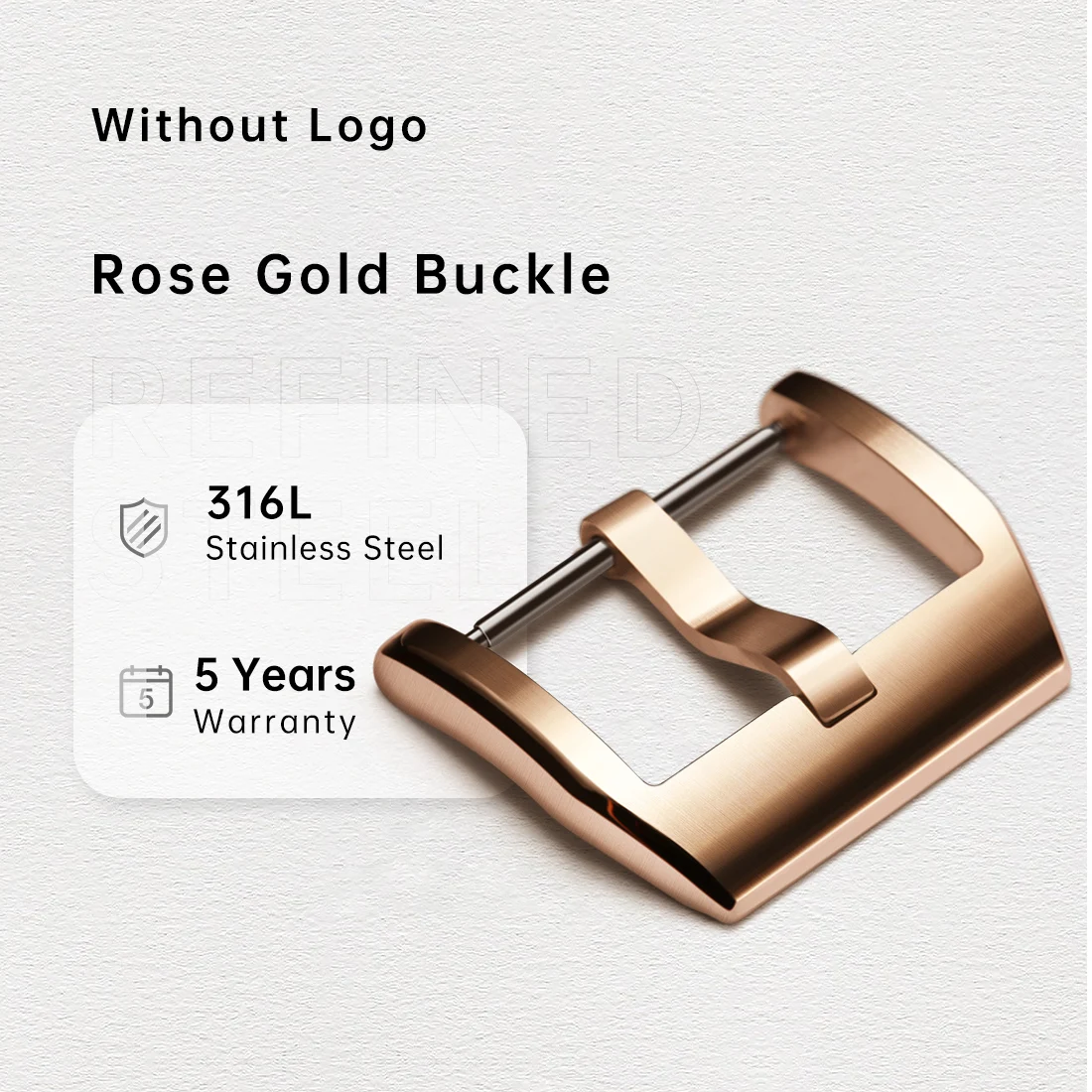 Rose Gold Stainless Steel Watch Buckle Clasp