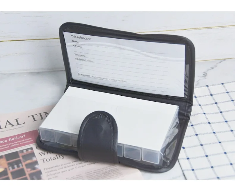 Weekly Pill Organizer with Removable Daily Compartments - 4x Daily Pill Box
