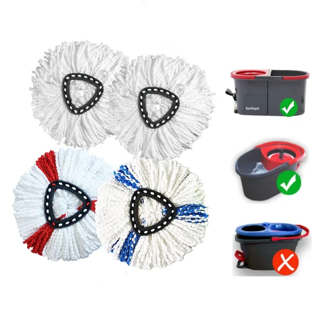 thumbnail image 2 of 10-Pack O-Cedar Mop Replacement Heads - 2 Scrub Brushes & 8 Microfiber Cloths 2 of 10