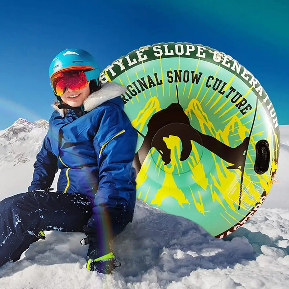Snow Tube Beautiful Air Nozzle Design Low Temperature Resistance Outdoor Recreation Ski Tube for Skiing Ski Sled