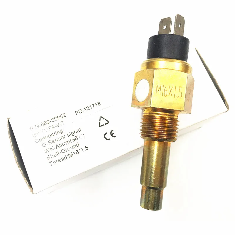 52mm 수온 게이지 40-120 ℃ 수온 측정기 287.4-22.4ohm 입력 신호 M14x1.5 M16x1.5 NPT3/8 자동차 보트용 센서