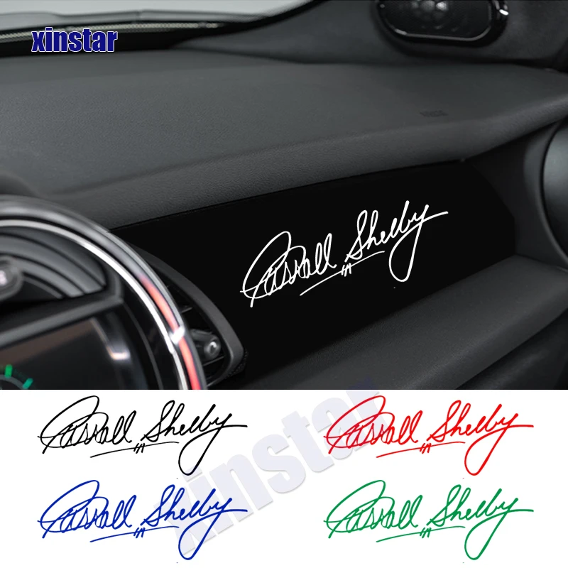 Carroll Shelby Car Interior Body Sticker Decal Per Ford Mustang Ac Corba Accessori Auto