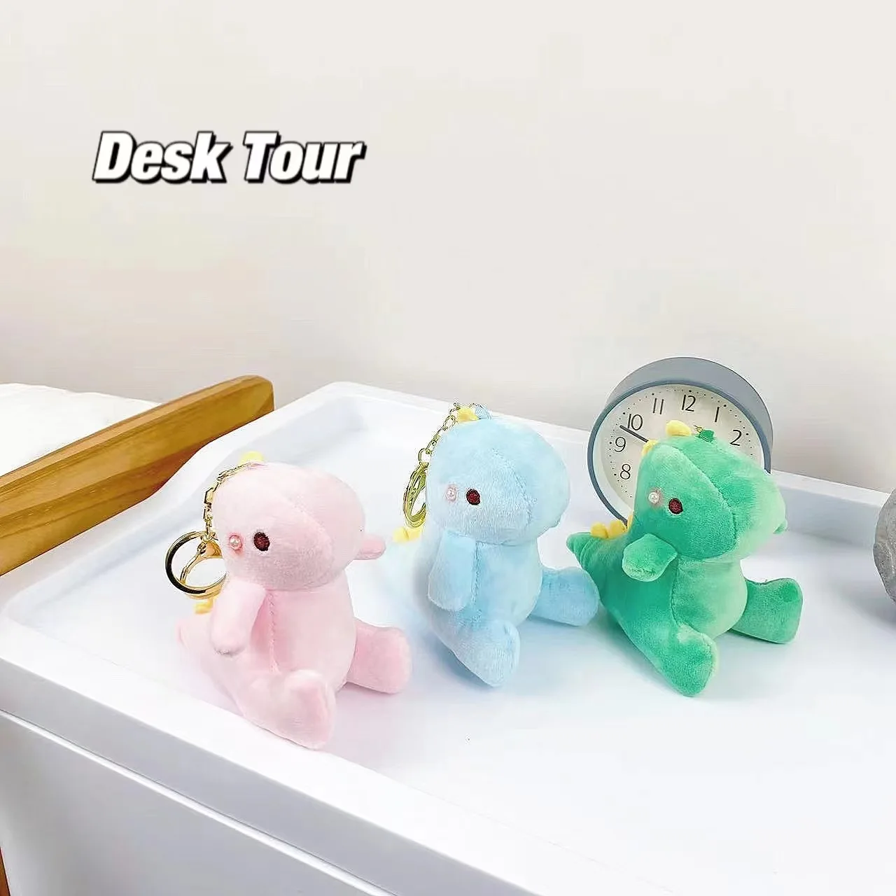 

cartoon cute Dinosaur pendant Stylish Plush New cute funny pendant fashione keychain soft doll christmase birthday gift